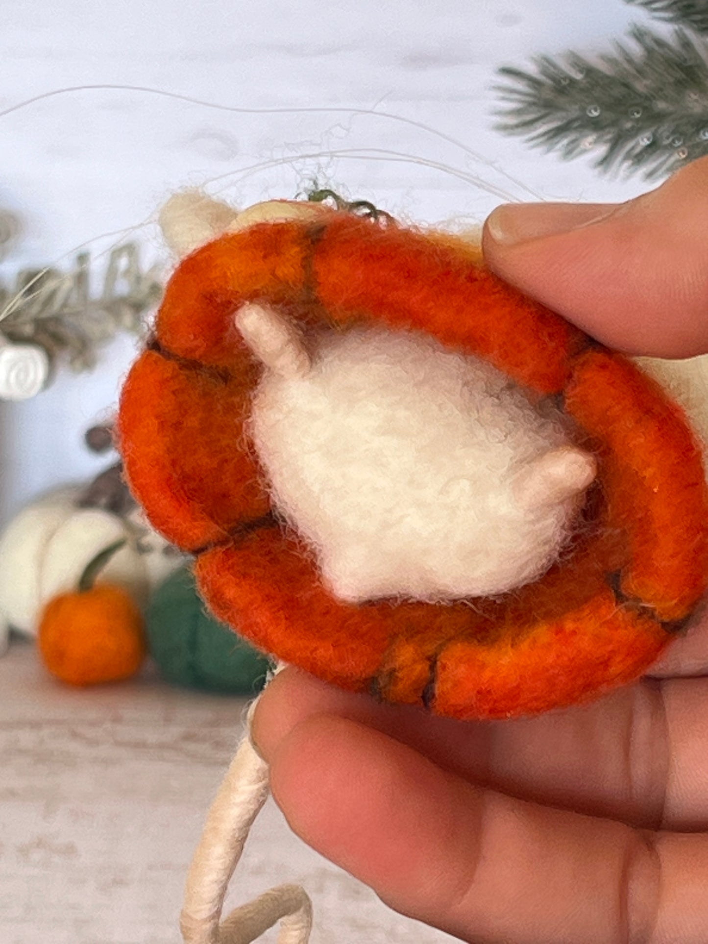 Needle felted mouse  Guardians of the pumpkin patch Tansy Thimbletoe